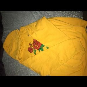 yellow hoodie